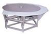 Food Prep Stainless Steel Commercial Work Table With Hexagonal Outlet Ring