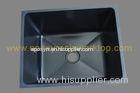 Rectangular black epoxy undermount counter top sinks for hospital