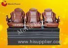 Push Back / Electric Shock 3 DOF Motion Theater Seats / Chair With Wood Frame