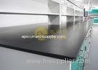 Black Resist heat laboratory countertops with molded marine edge
