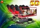 Blue Red Yellow Virtual Reality 5D Movie Theater / 5D Cinema System