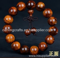 Vietnam pear wood Buddha beads-Yellow pear Wood hand string