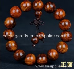 Vietnam pear wood Buddha beads-Yellow pear Wooden bracelet