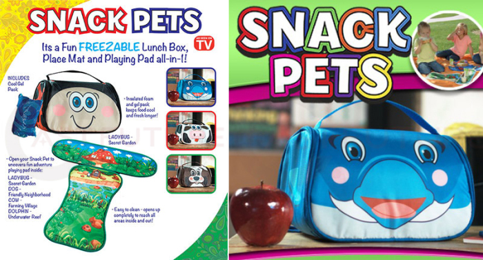 snack pets lunch bag