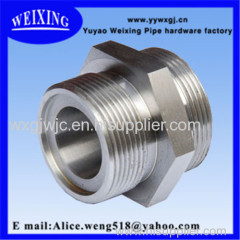 strainless steel straight hose connector hydraulic fitting fitting