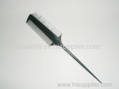 White Bristle Plastic Professional Comb