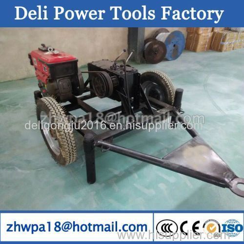 Gasoline engine power Cable Pulling Winches Cable Pull Assist Winch