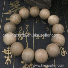 Malaysia natural agarwood hand string aloes bead bracelet eaglewood bead hand bead for men 16mm*14pcs