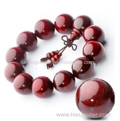 Indian Lobular Red Sandalwood oval Prayer beads Olive shape hand strings unisex lovers