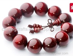 Indian Lobular Red Sandalwood oval Prayer beads Olive shape hand strings unisex lovers