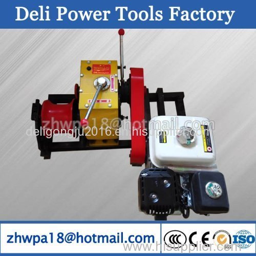 Gasoline Capstan Winch cable puller Cable Pulling Winches 5T