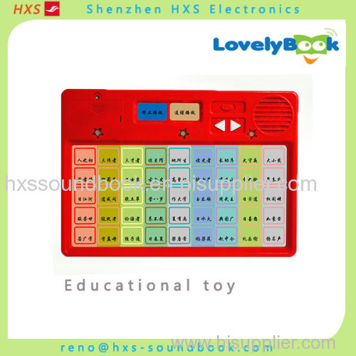 Factory supply Sound box for Books/children push button sound books Manufacture