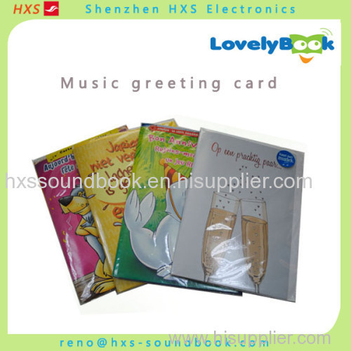 Custom Chrismas card/music card/sound card/music greeting card