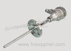 Stainless Steel Flange Style Tube / Wire Type J T K Type Thermocouple Probe