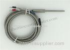 J Type Thermocouple Temperature Sensor With Flexible Armored Cable 1.5m