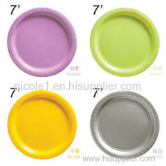 Disposable Paper Plate with Color Printing