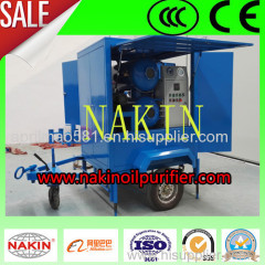 Mobile vacuum insulating oil purifier with double stages