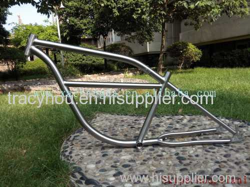 OEM titanium MTB bike frame with handing brush finished light MTB bike frame made in China