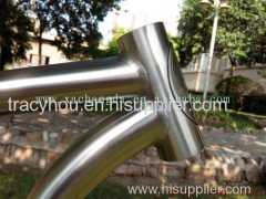 OEM titanium MTB bike frame with handing brush finished light MTB bike frame made in China