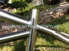 OEM titanium MTB bike frame with handing brush finished light MTB bike frame made in China