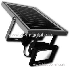 Solar LED floodlight with motion sensor