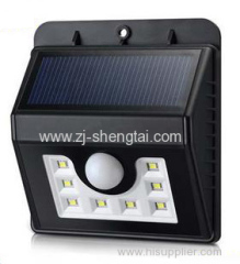 8 LED Solar motion sensor wall lamps