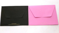 Gold stamped holiday greeting card envelope printing