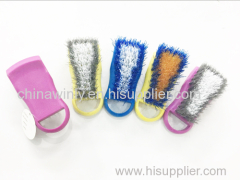 Contoured bristle tire Brush