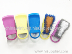 Contoured bristle tire Brush