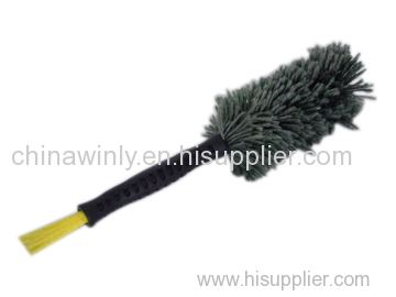 Soft bristle plastic car tire wash brush