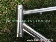 titanium road bicycle frame with handing brush finished road bike frame