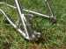 new design OEM titanium road bicycle frame with handing brush finished