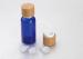 ECO bamboo press pump dropper glass oil bottle 100ml glass bottle dropper  aroma essential oil bottle