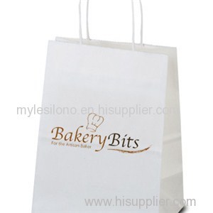 Custom Mini White Paper Shopping Bags