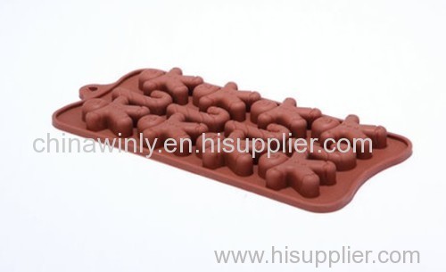 Ginger man Chocolate Silicone Mould