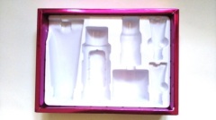 Cosmetic gift packaging box with insert printing
