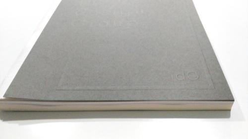 Blind embossed hardcover book