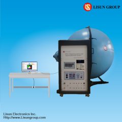 led light tester which included spectroradiometer and integrating sphere to measure lumen CCT and CRI