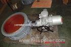 Gear / Pneumatic / Electric Carbon Steel Butterfly Valve for High Temp Gas