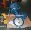 Pneumatic Piston Rubber Lined Butterfly Valve with Handwheel Wafer Connection