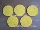 20 D - 40 D Density Compressed Cellulose Sponge for Bathe / Make Up / Facial Maintenance