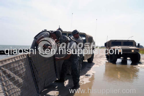 Military blast Bastion made of welded mesh QS