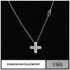 N648 Fashion Necklace Silver Zircon Necklace