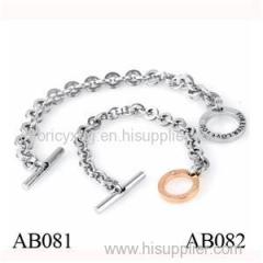 AB081 Make Your Own Fashion Men's Stainless Steel Bracelet