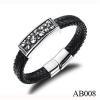 AB008 Newest Handmade Fashion Leather Bracelet