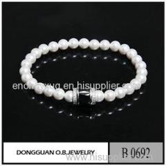 B692 Exquisite Jewelry Designs Adjustable Plastic Pearl Love Bracelet