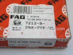 7004-B-2RS Angular contact ball bearings contact angle 40° Chrome steel