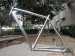 special design titanium road bike frame with handing brush finished