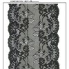 Floral Wide Black Lace Trim (J1022)