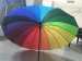 rainbow umbrella with metal frame